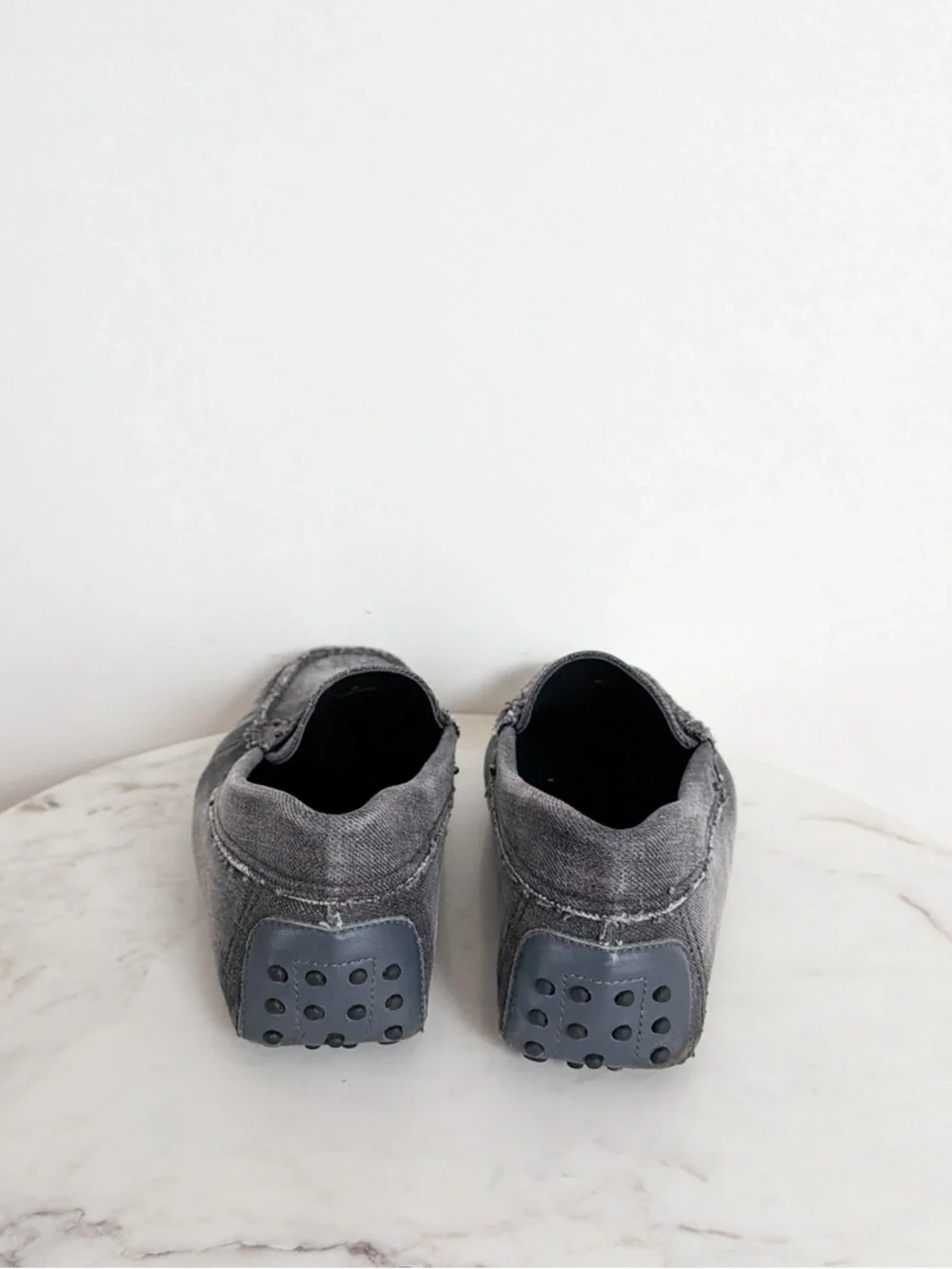 TOD’s Men’s Gommini Canvas Denim Loafers Size 8.5
